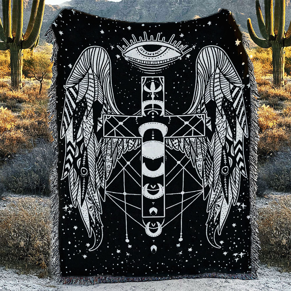 Faith Wings Woven & Fleece Blanket - Tltm0109215ki