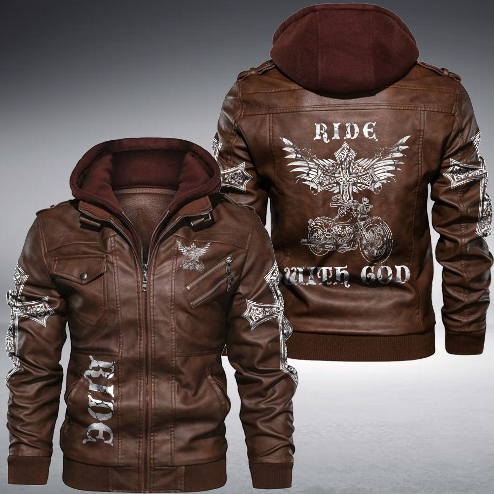 Ride With God Leather Jacket - Tlnh1310214