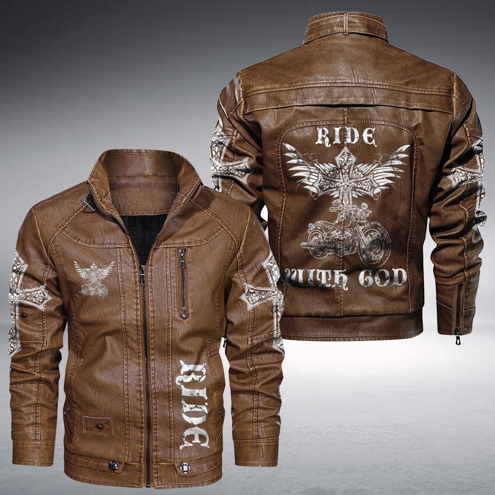 Ride With God Leather Jacket - Tlnh1310214