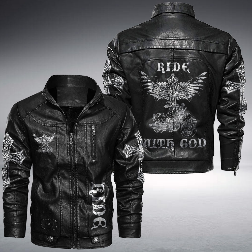 Ride With God Leather Jacket - Tlnh1310214