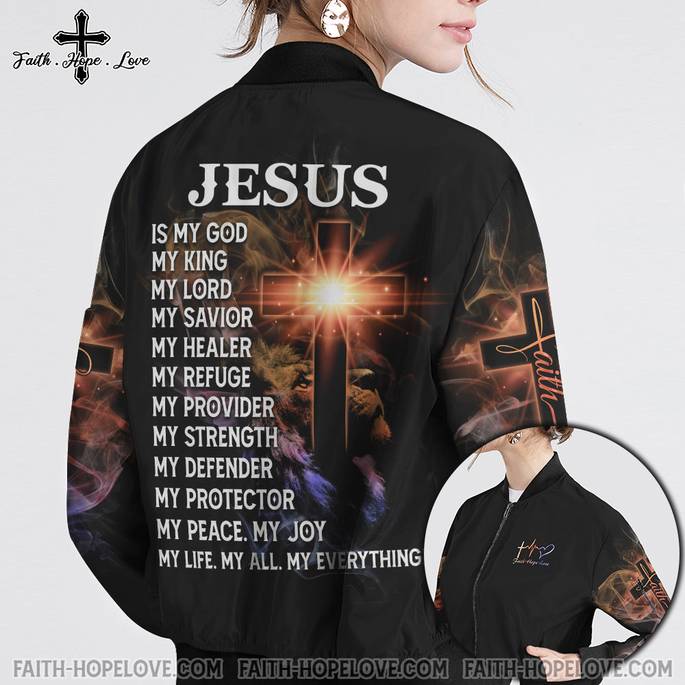 Jesus Is My Everything Unisex Bomber Jacket - Tm1011212ki
