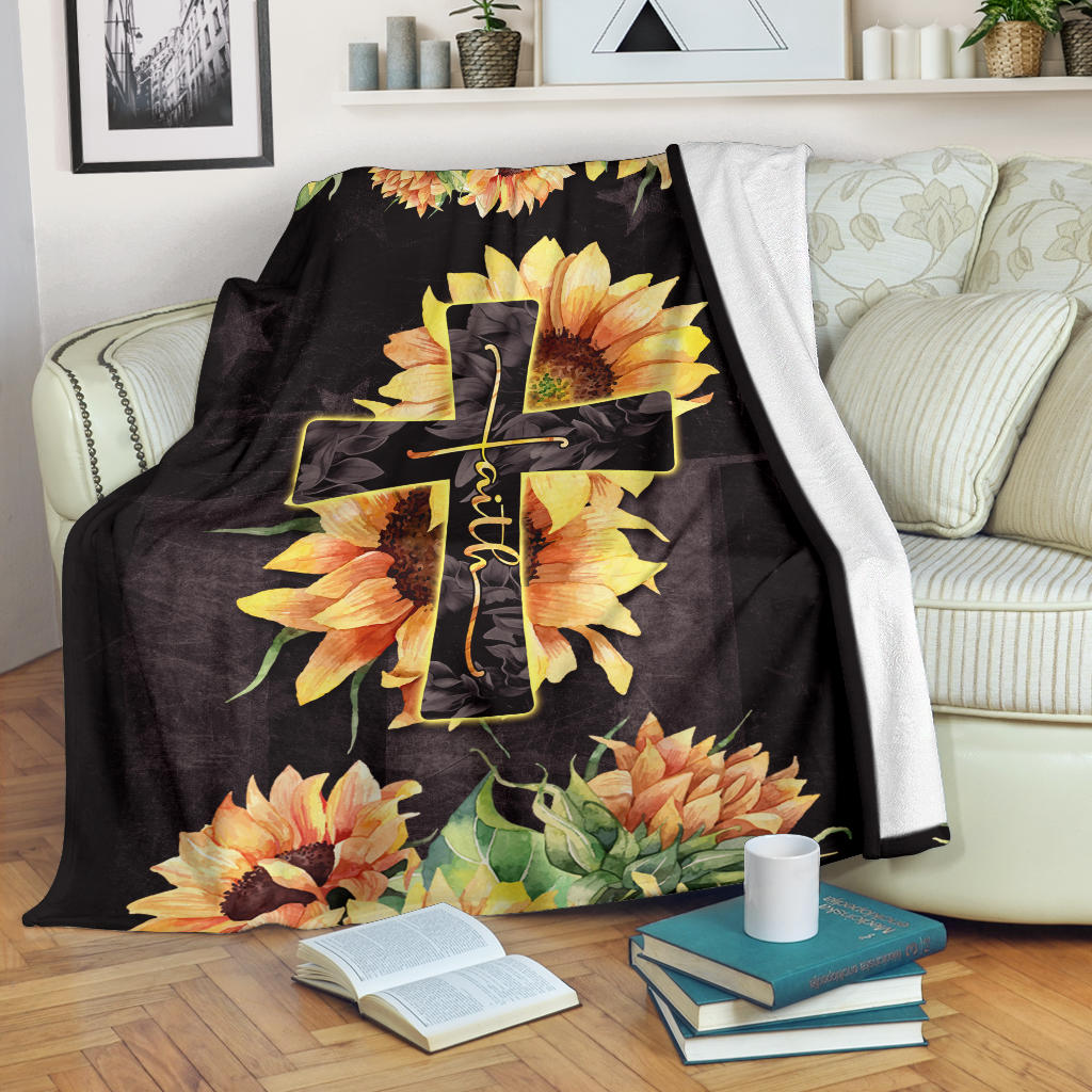 Faith Sunflower Premium Blanket Ri260520