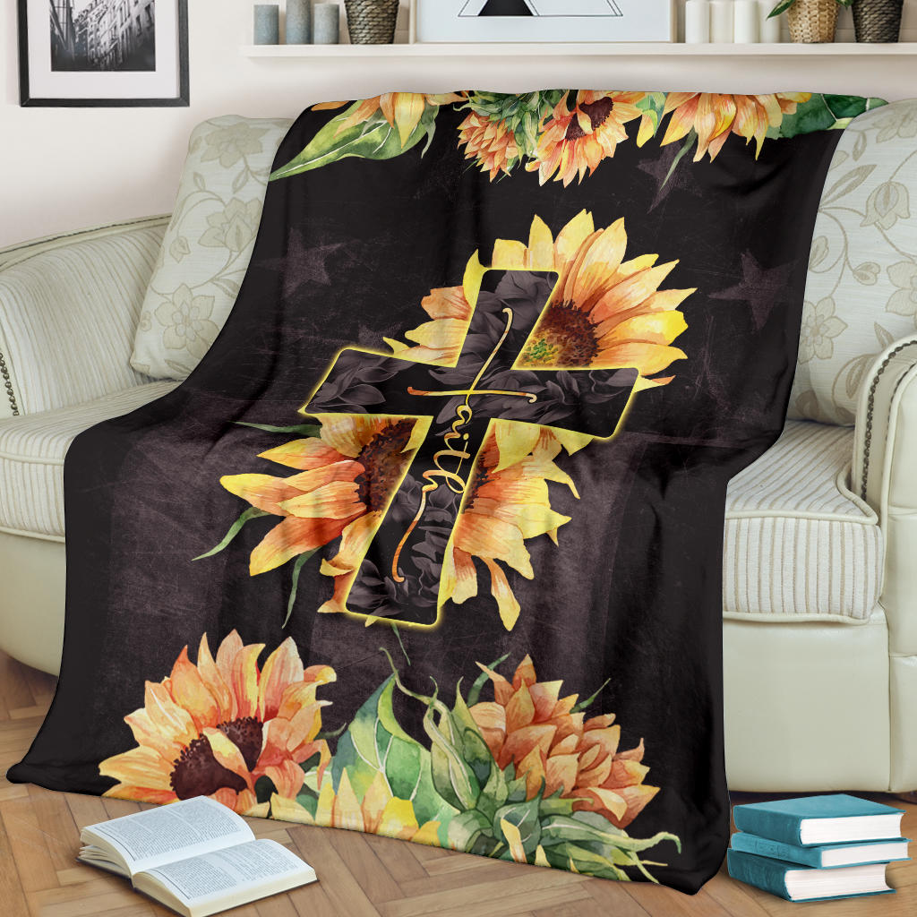 Faith Sunflower Premium Blanket Ri260520