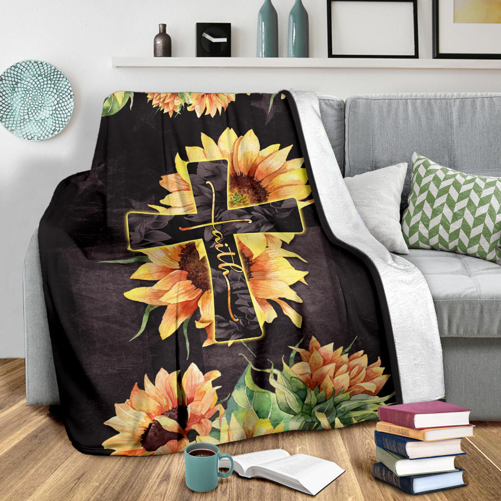 Faith Sunflower Premium Blanket Ri260520