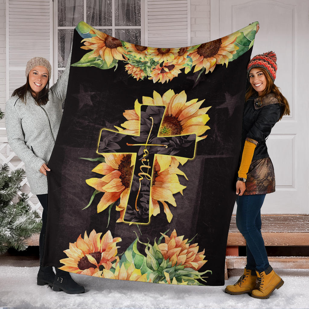 Faith Sunflower Premium Blanket Ri260520