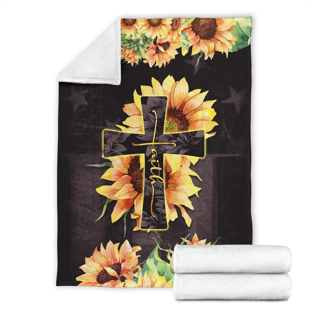 Faith Sunflower Premium Blanket Ri260520