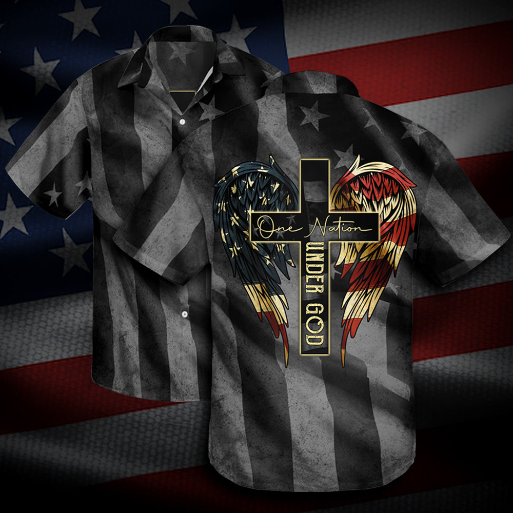 One Nation Under God - Hawaii Shirt - Ri1008201