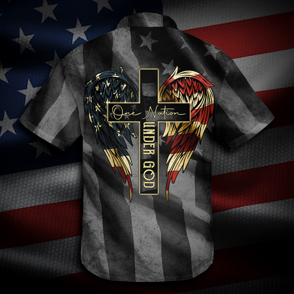 One Nation Under God - Hawaii Shirt - Ri1008201