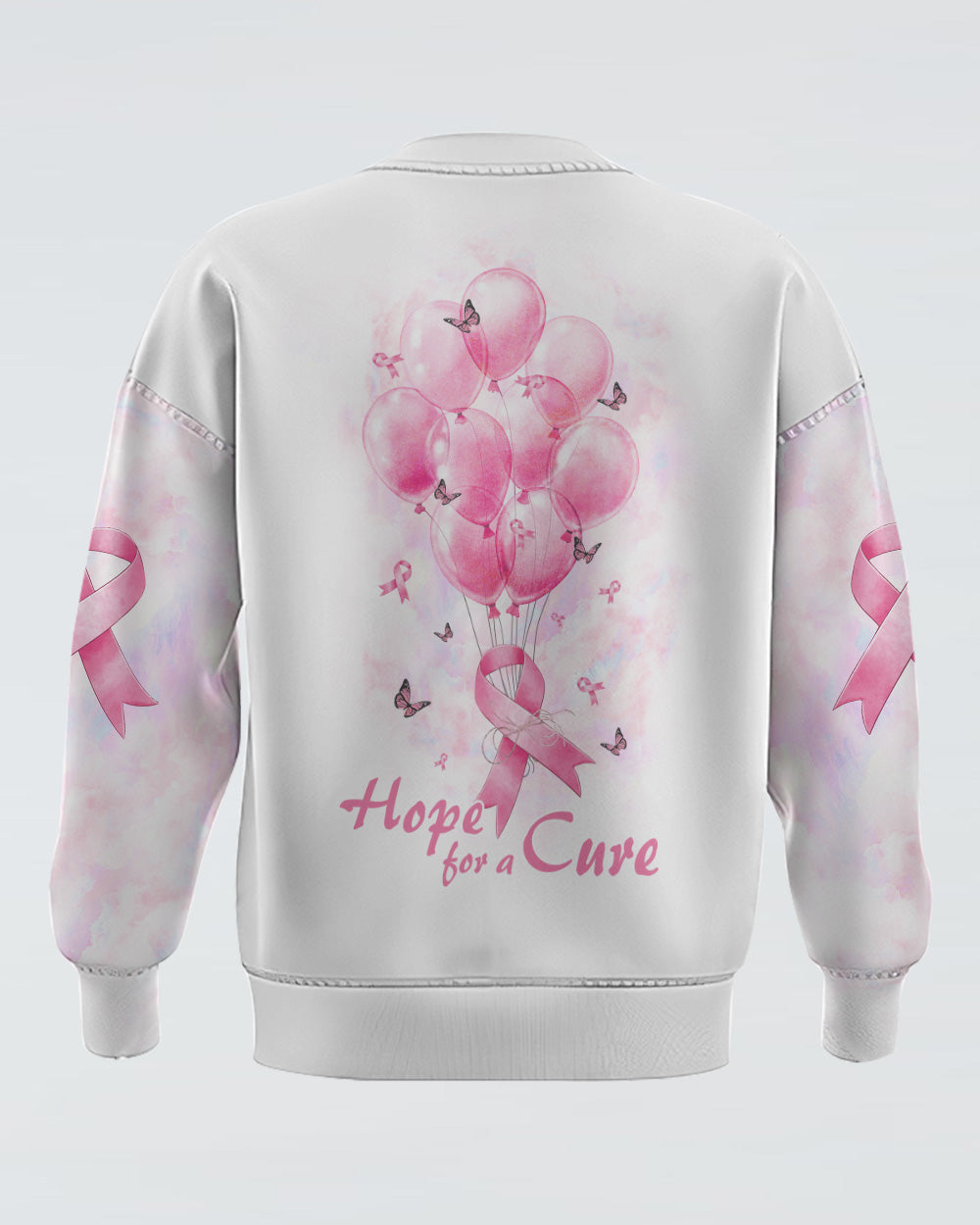 Cancer Balloon Women's Breast Cancer Awareness Sweatshirt