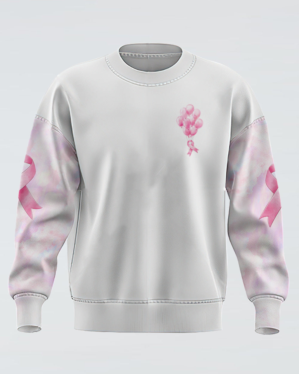 Cancer Balloon Women's Breast Cancer Awareness Sweatshirt