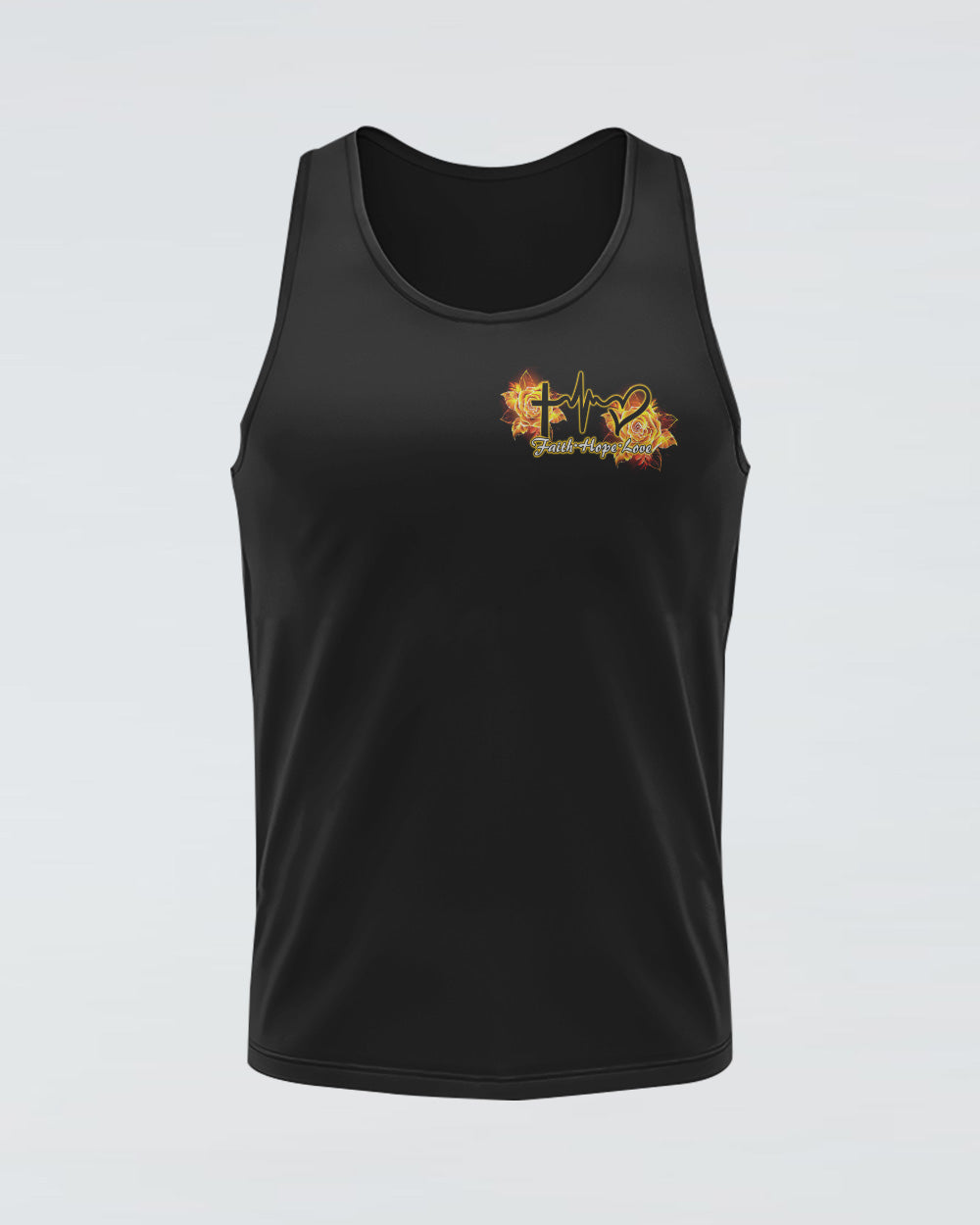 Cross Wings Rose Women's Christian Tanks