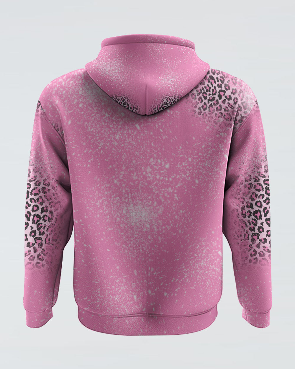 Fight For A Cure Pink Leopard Beached Women's Breast Cancer Awareness Hoodie