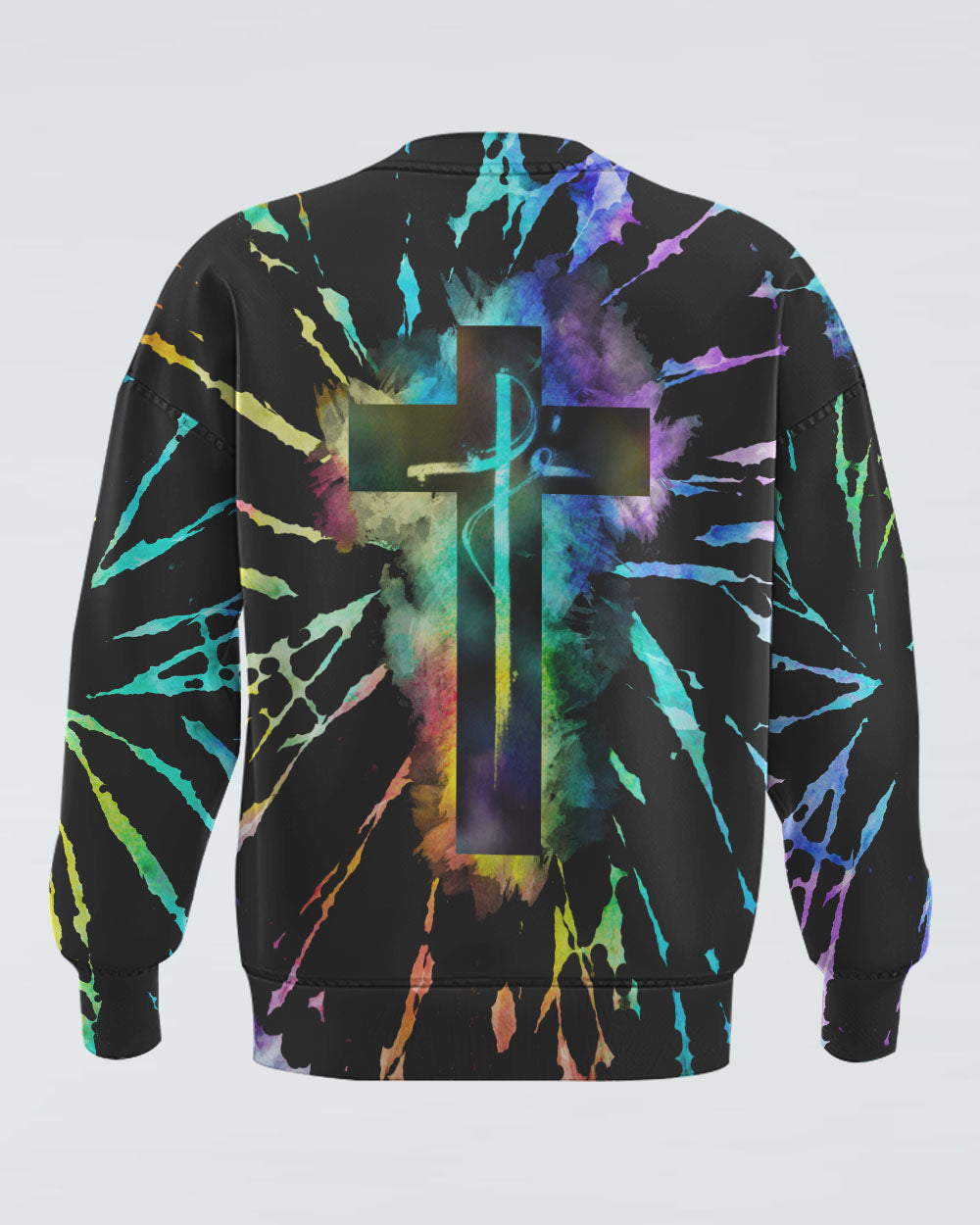 Fé Cross Tie Dye Women's Christian Sweatshirt