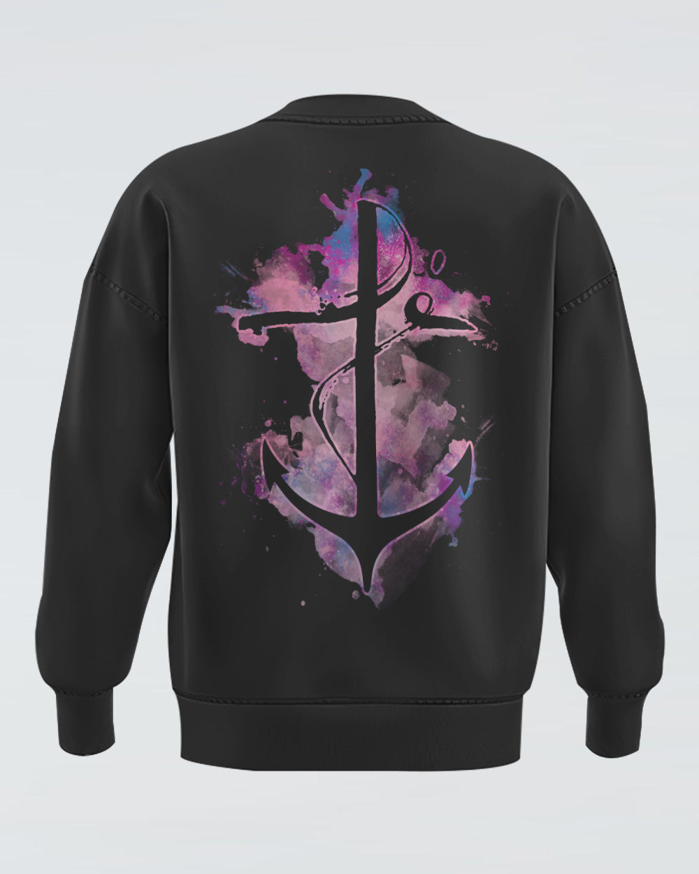 Fe Anchor Watercolor Women's Christian Sweatshirt
