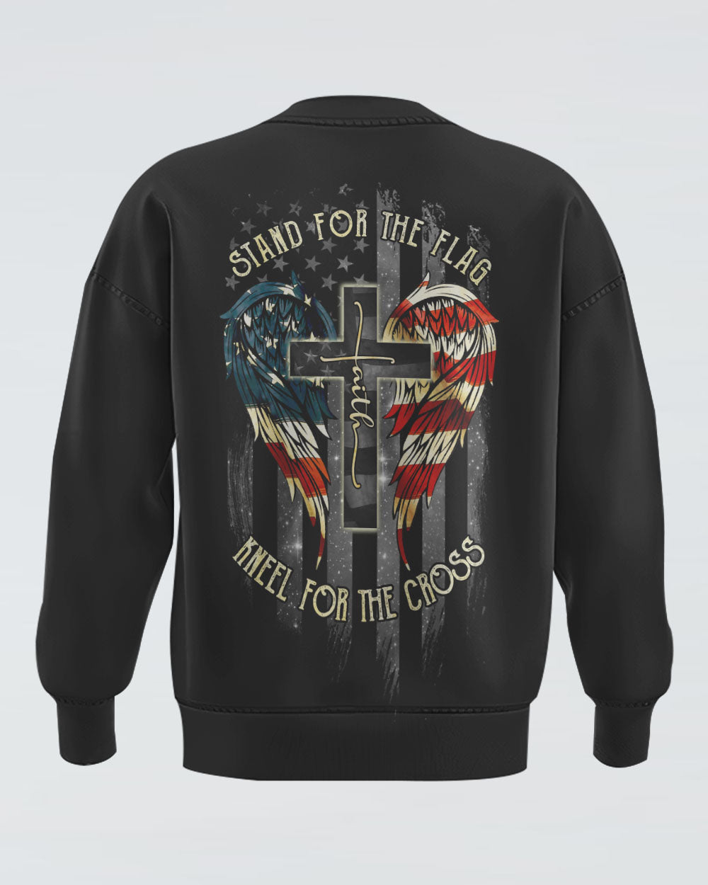 Stand For The Flag Kneel For The Cross Women's Christian Sweatshirt