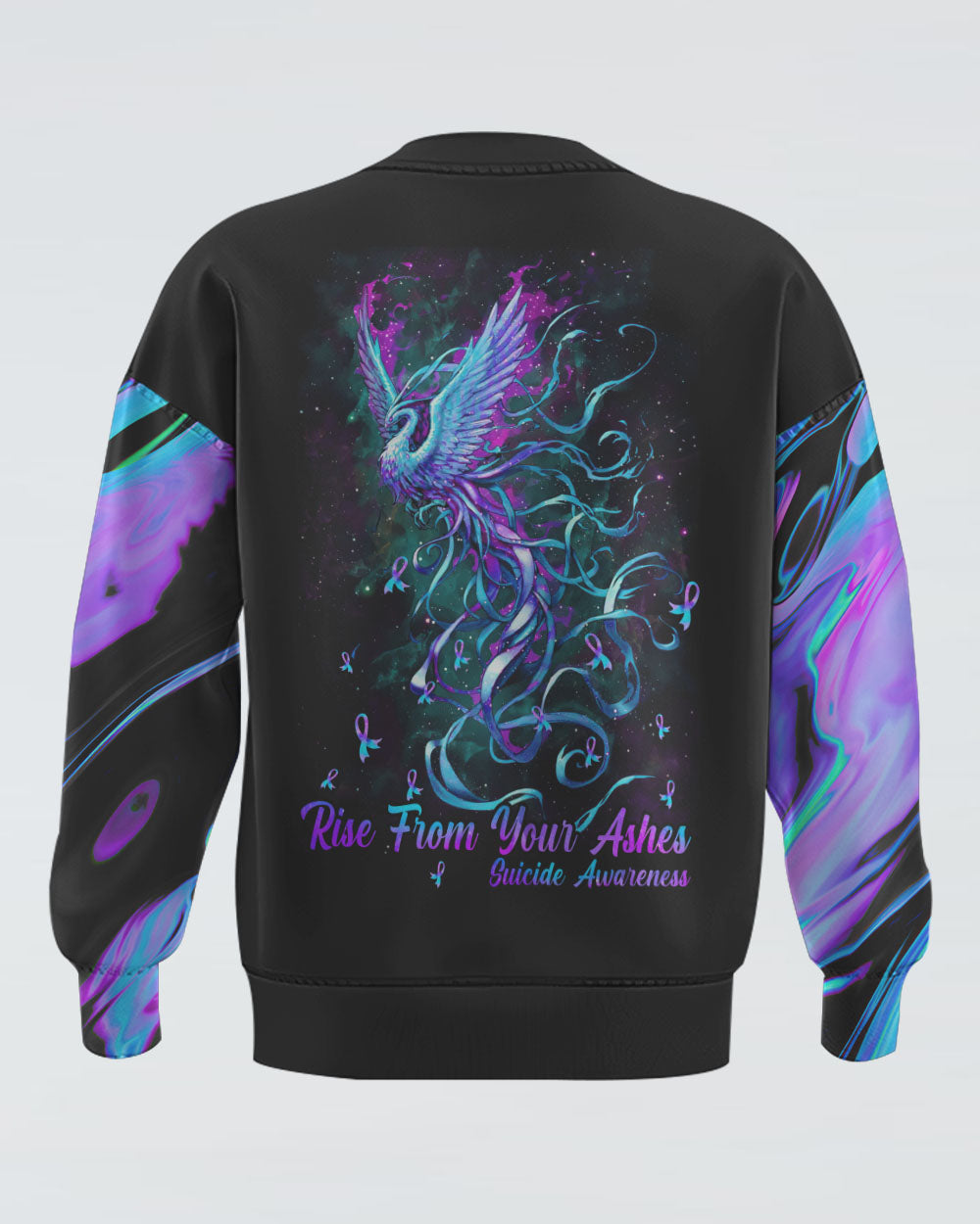 Rise From The Ashes Phoenix Women's Suicide Prevention Awareness Sweatshirt