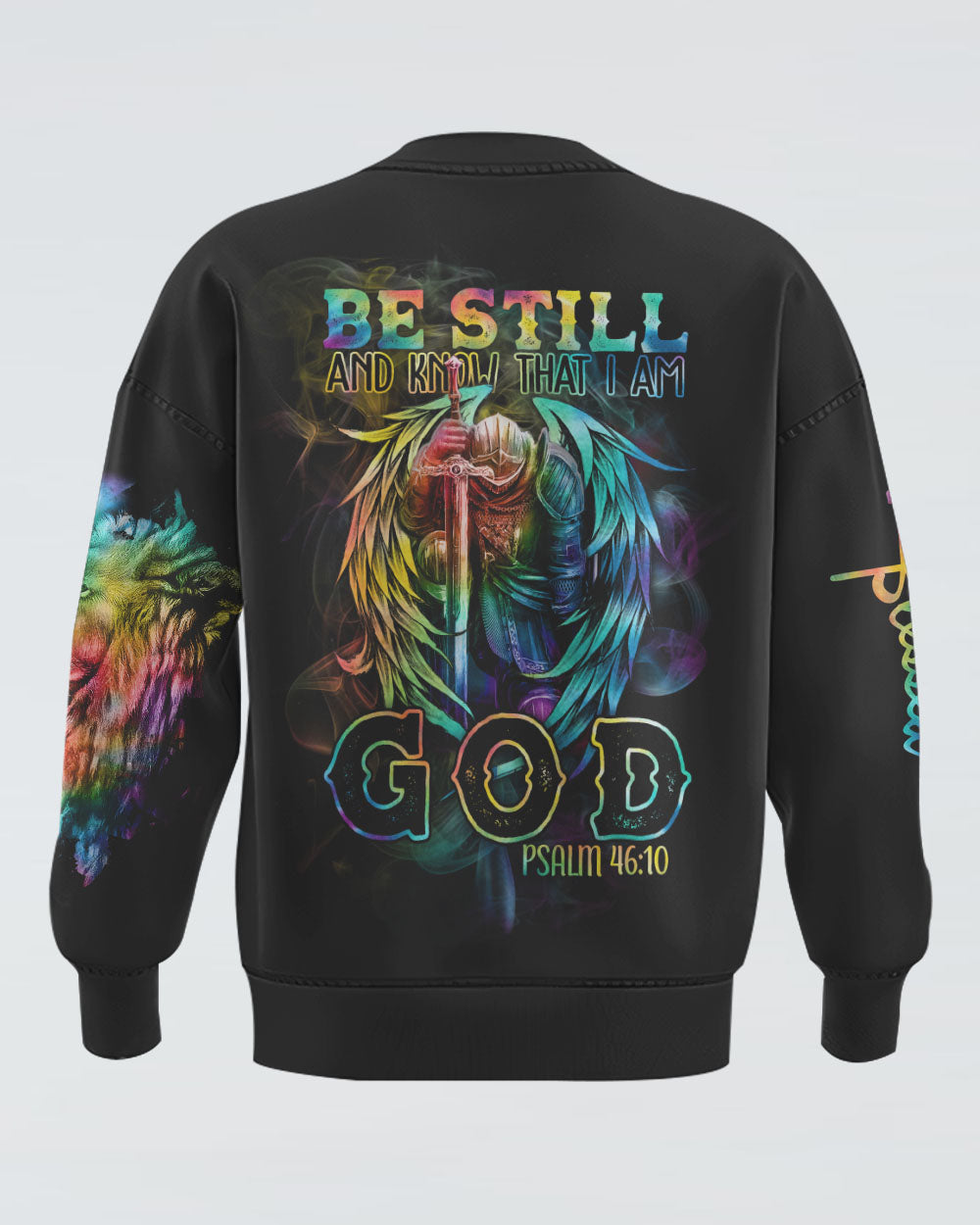 Be Still And Know That I Am God Warrior Wings Women's Christian Sweatshirt