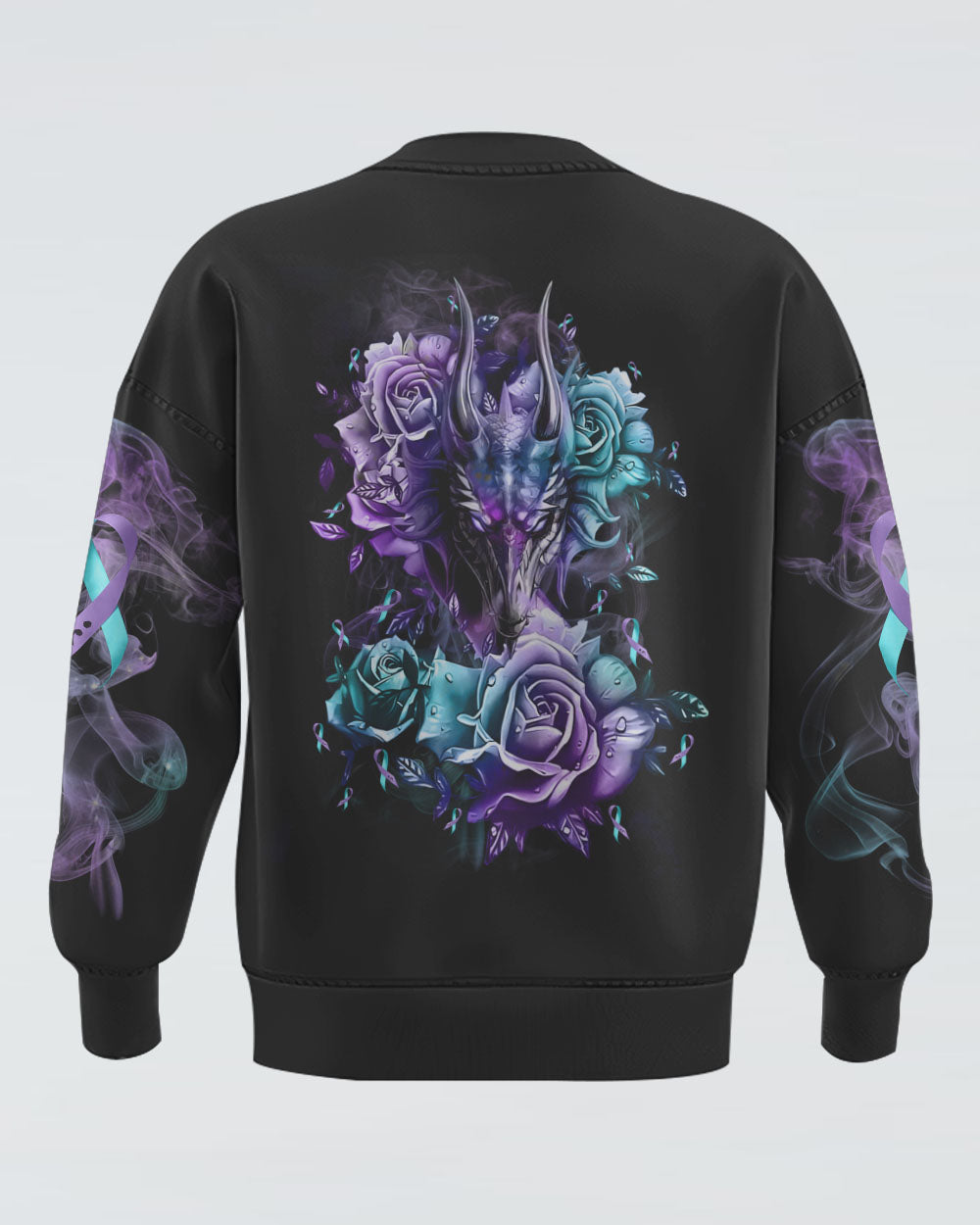 Dragon Flower Women's Suicide Prevention Awareness Sweatshirt