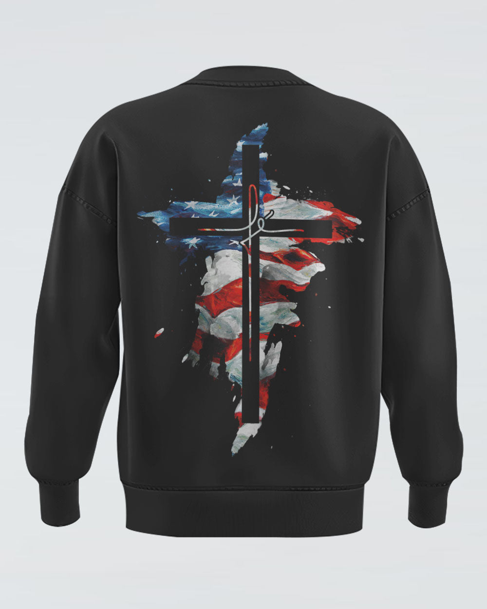 Fe Painting Cross Men's Christian Sweatshirt