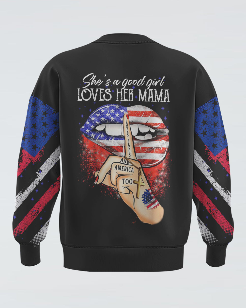 She's A Good Girl Loves Her Mama Women's Christian Sweatshirt