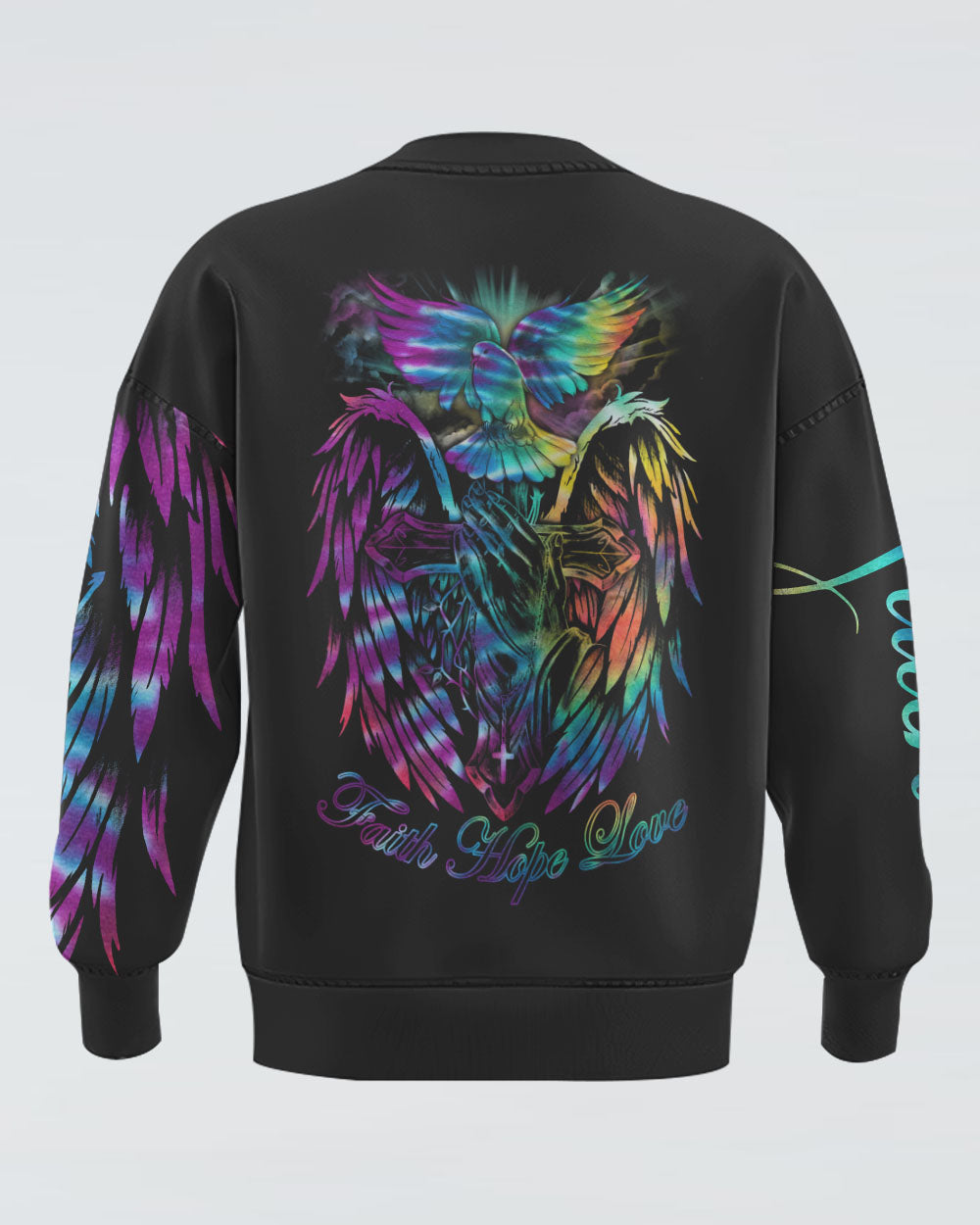 Praying Hand Dove Women's Christian Sweatshirt