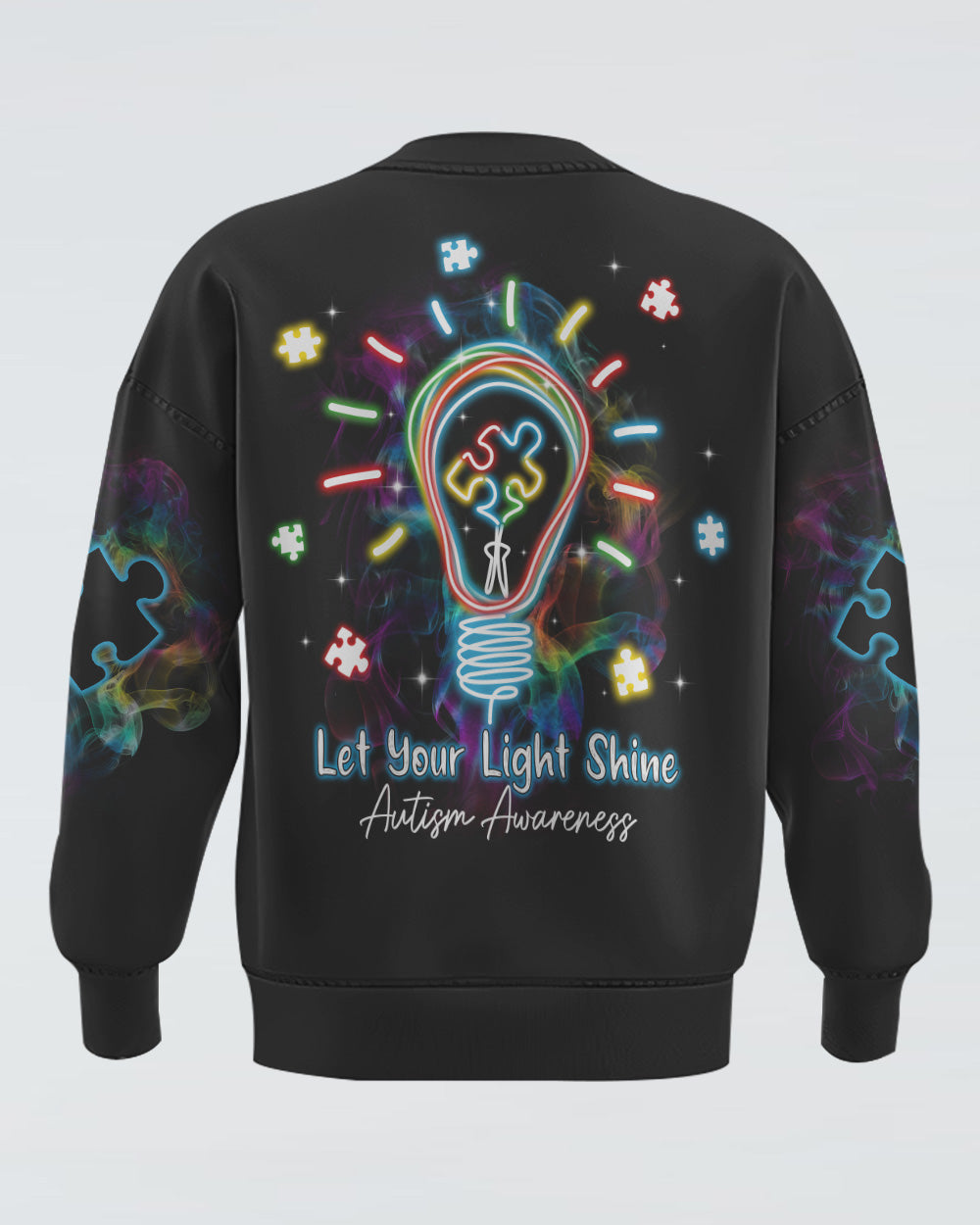 Let Your Light Shine Women's Autism Awareness Sweatshirt