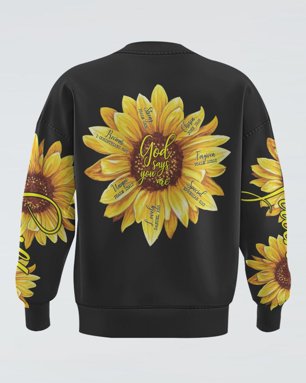God Says You Are Sunflower Women's Christian Sweatshirt
