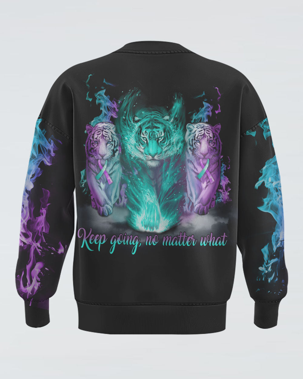 Keep Going No Matter What Tiger Women's Suicide Prevention Awareness Sweatshirt