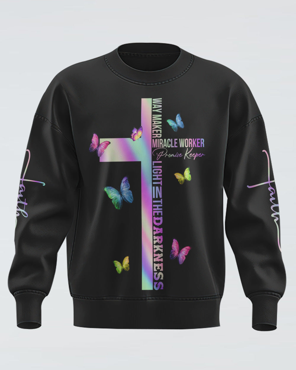 Way Maker Butterfly Women's Christian Sweatshirt