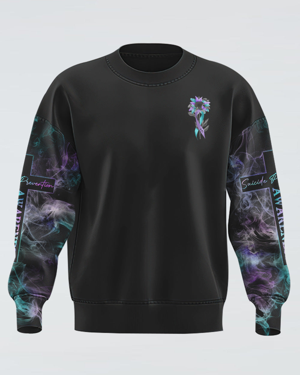 You Matter Sunflower Ribbon Wings Women's Suicide Prevention Awareness Sweatshirt