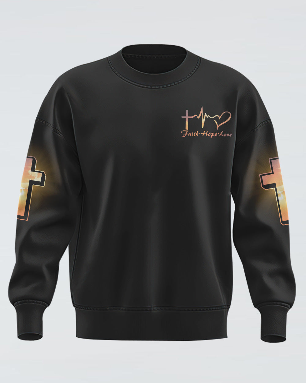 John 3:16 Vintage Jesus Men's Christian Sweatshirt