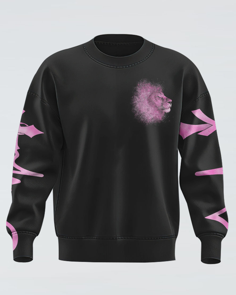 Fight Like Lion Women's Breast Cancer Awareness Sweatshirt