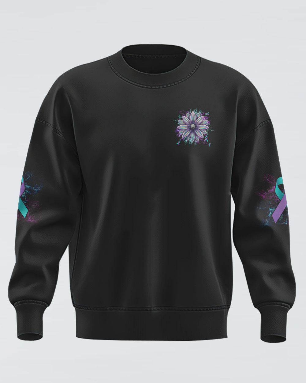 It's Okay If The Only Thing You Can Do Today Is Breathe Flower Women's Suicide Prevention Awareness Sweatshirt