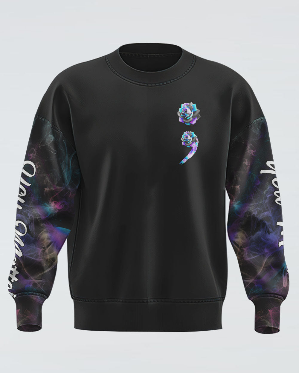 Choose To Keep Going Rose Women's Suicide Prevention Awareness Sweatshirt