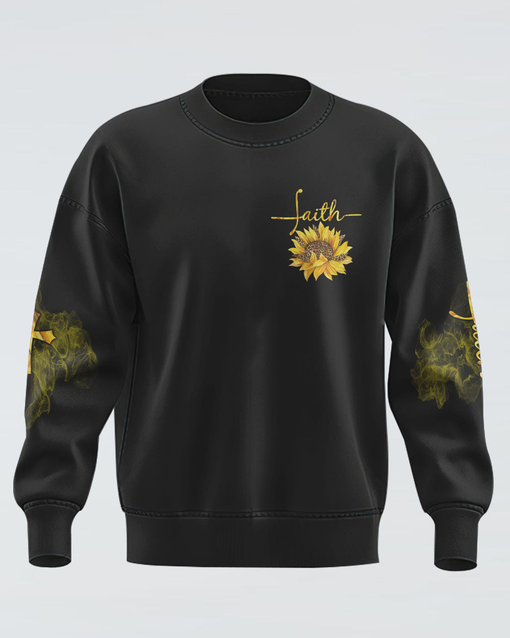 Faith Sunflower Leopard Women's Christian Sweatshirt