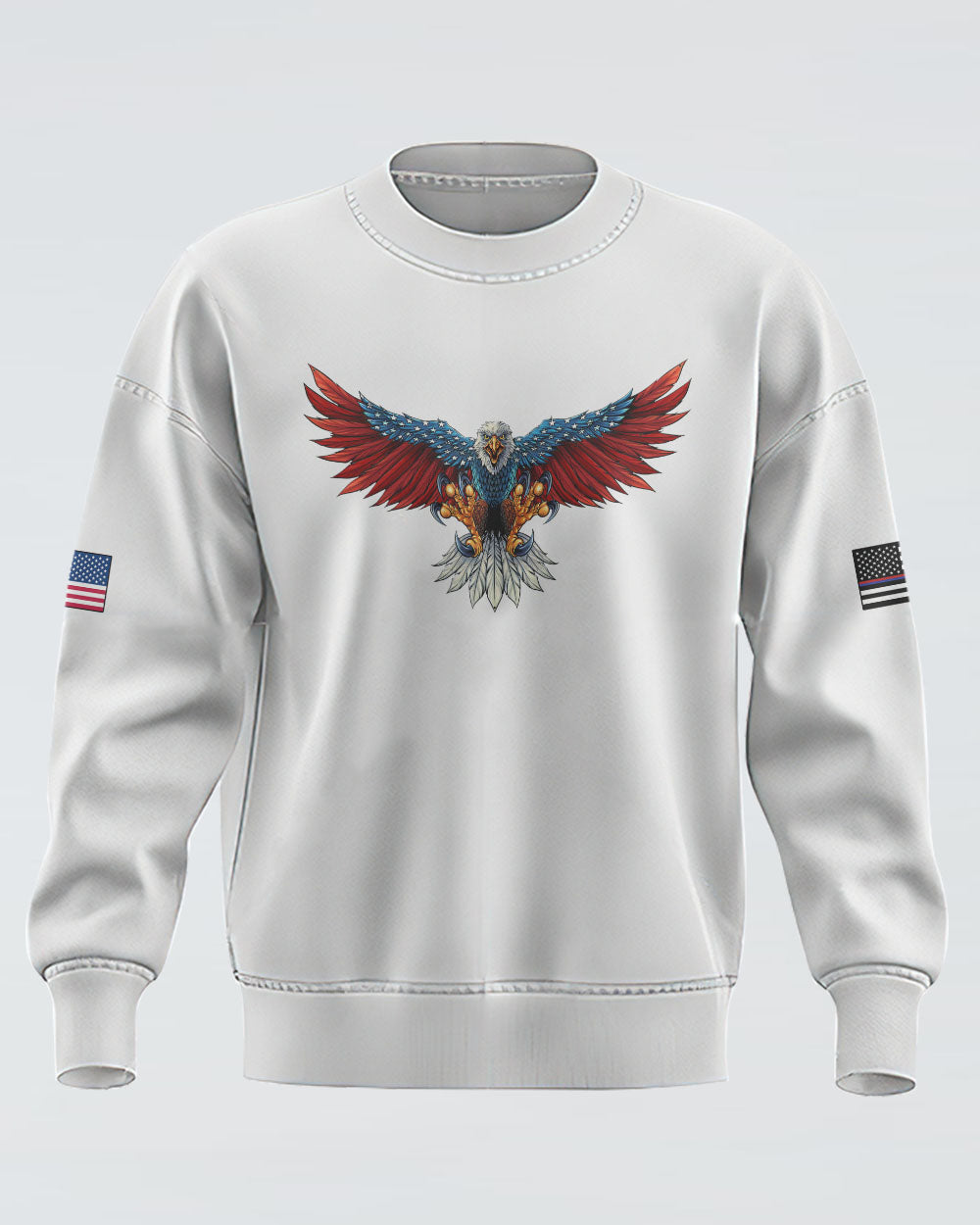 Back The Brave Eagle Flag Women's Christian Sweatshirt