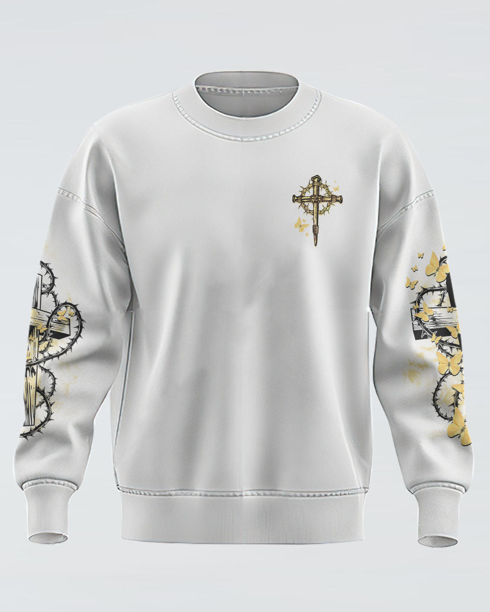 Faith Over Fear Cross Women's Christian Sweatshirt