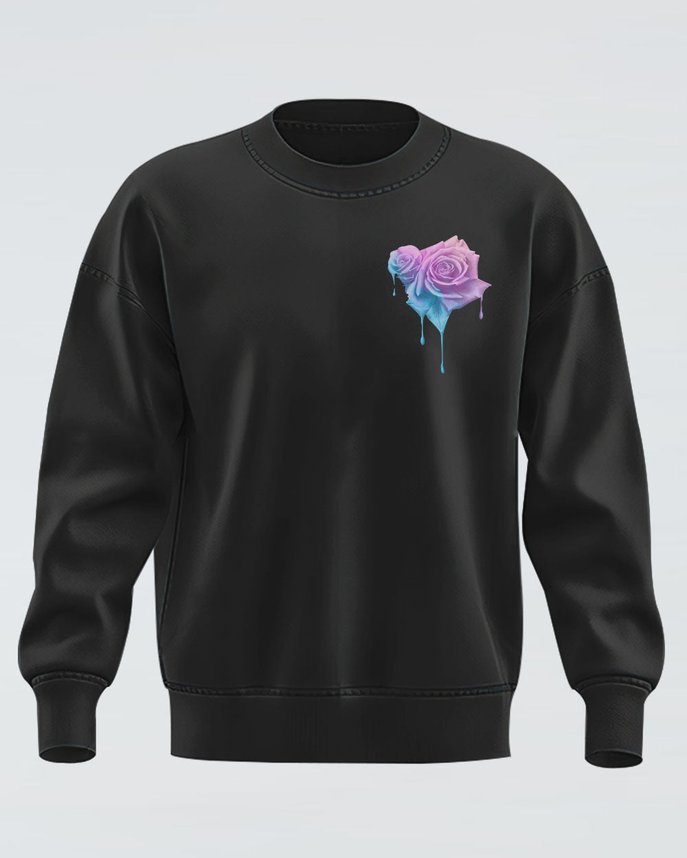 Faith Rose Watercolor Women's Christian Sweatshirt