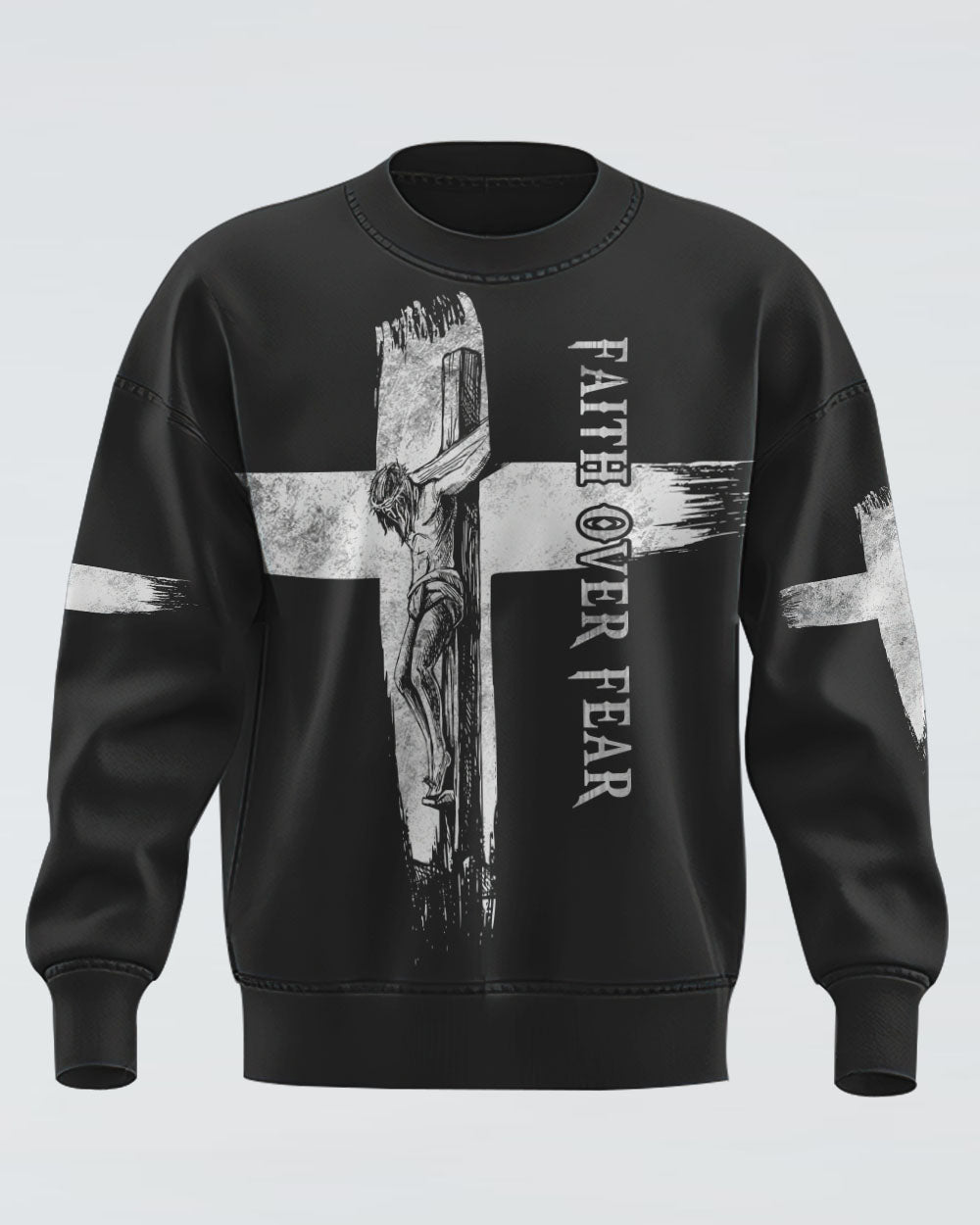 A Child Of God A Man Of Faith Men's Christian Sweatshirt