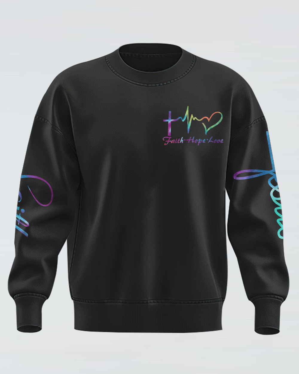 God Is Within Her Anchor Cross Women's Christian Sweatshirt