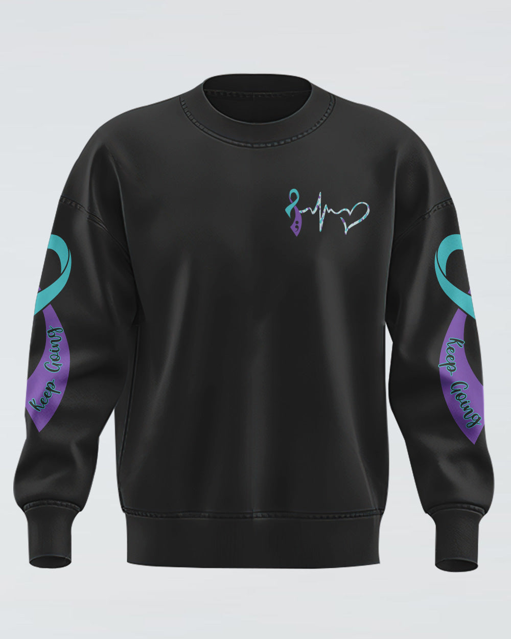 Flag Ribbon Women's Suicide Prevention Awareness Sweatshirt