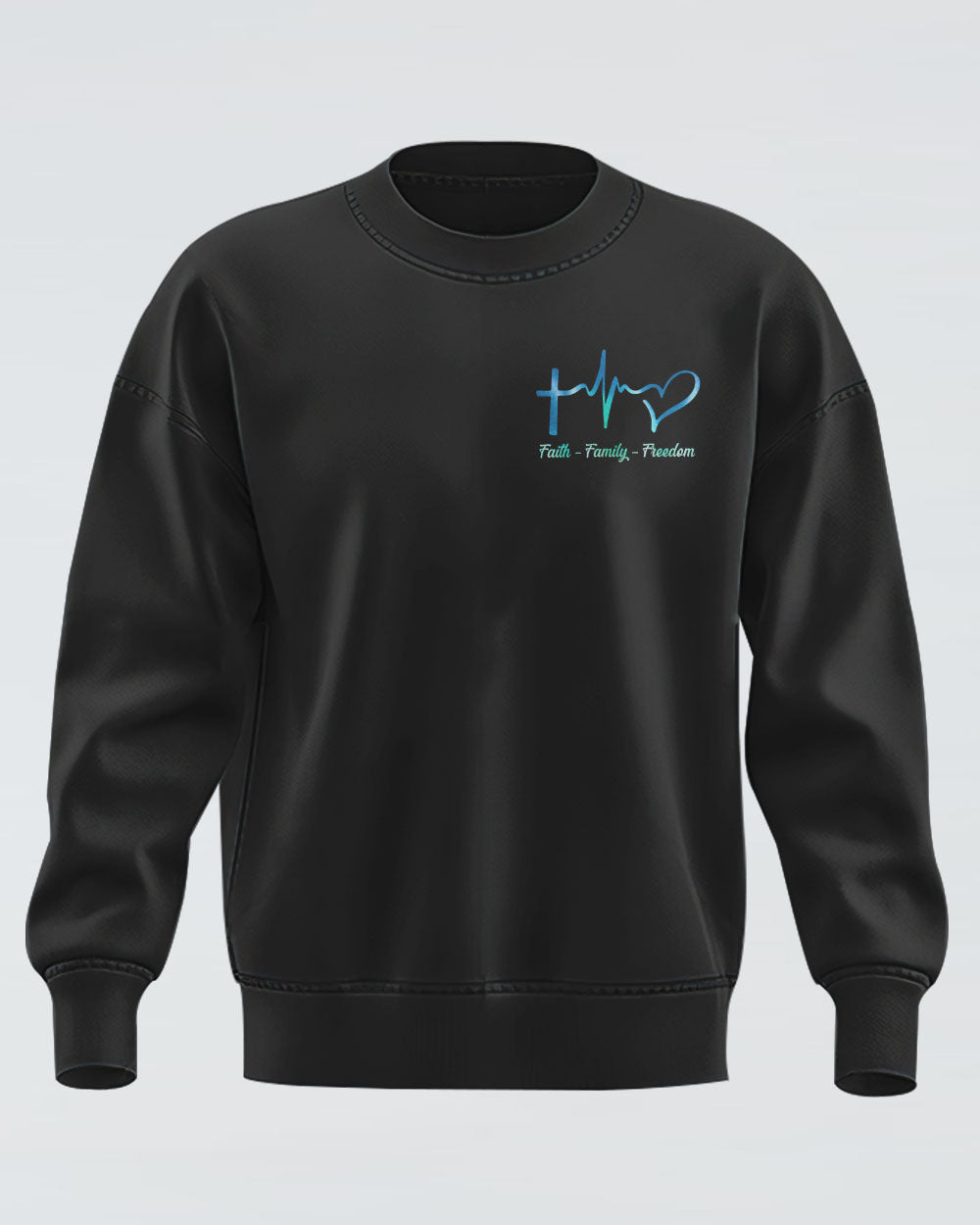 Freedom Cross Painting Women's Christian Sweatshirt