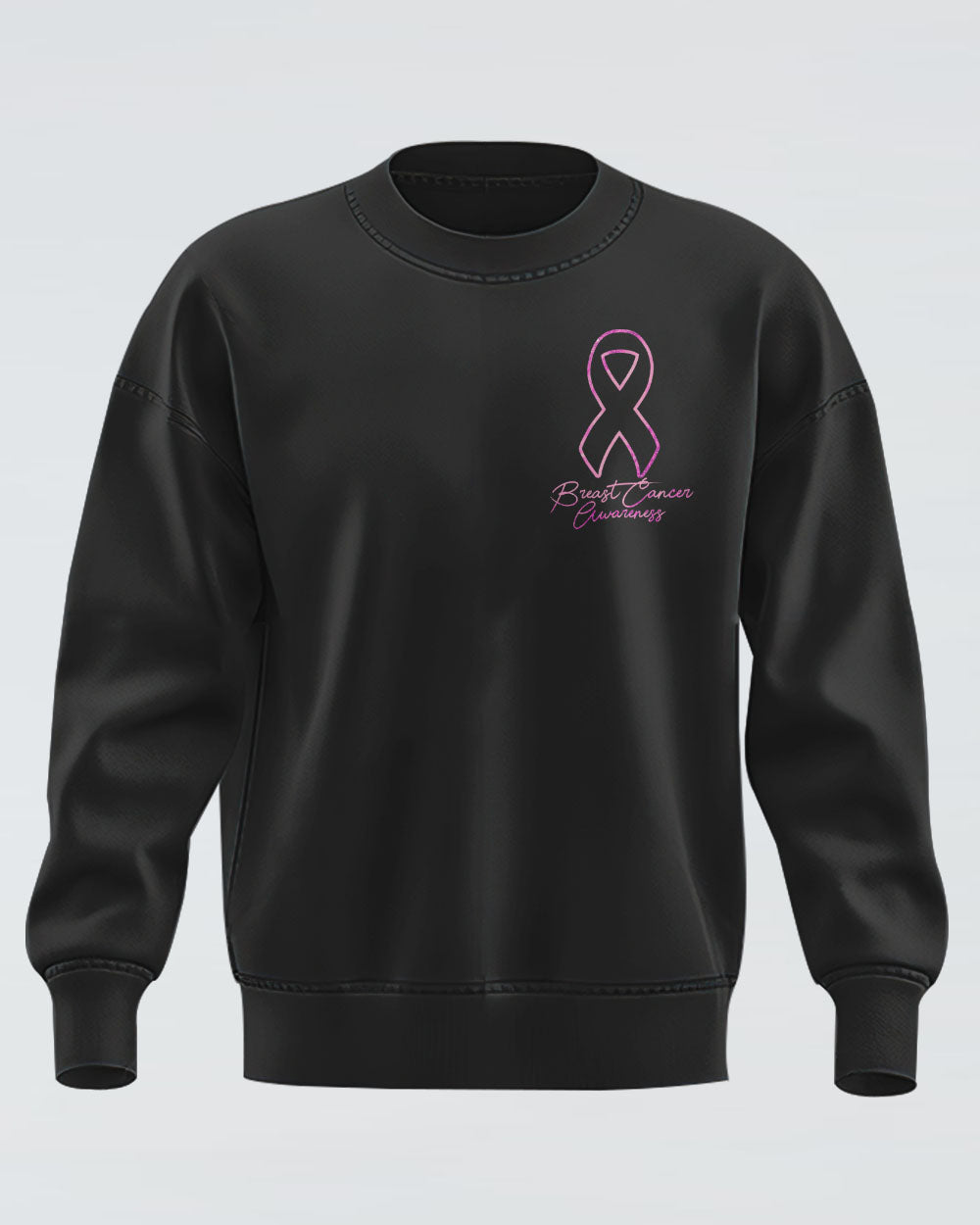 Wings Ribbon Spakle Women's Breast Cancer Awareness Sweatshirt