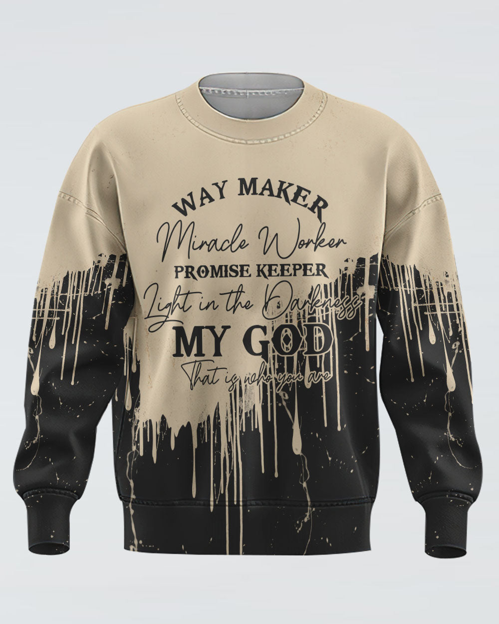 Way Maker Miracle Worker Melt Women's Christian Sweatshirt