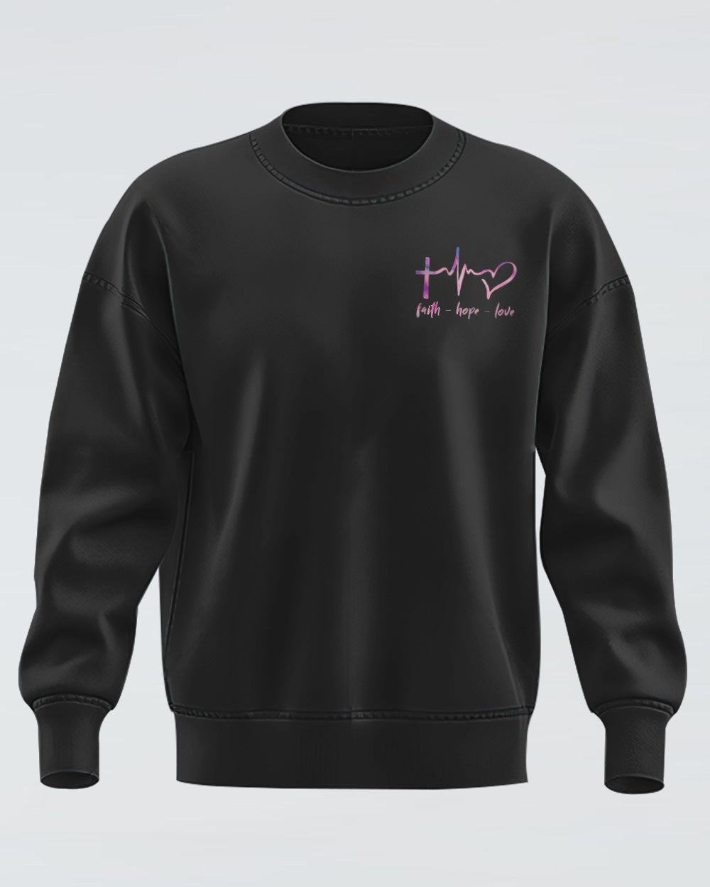 Fe Anchor Watercolor Women's Christian Sweatshirt