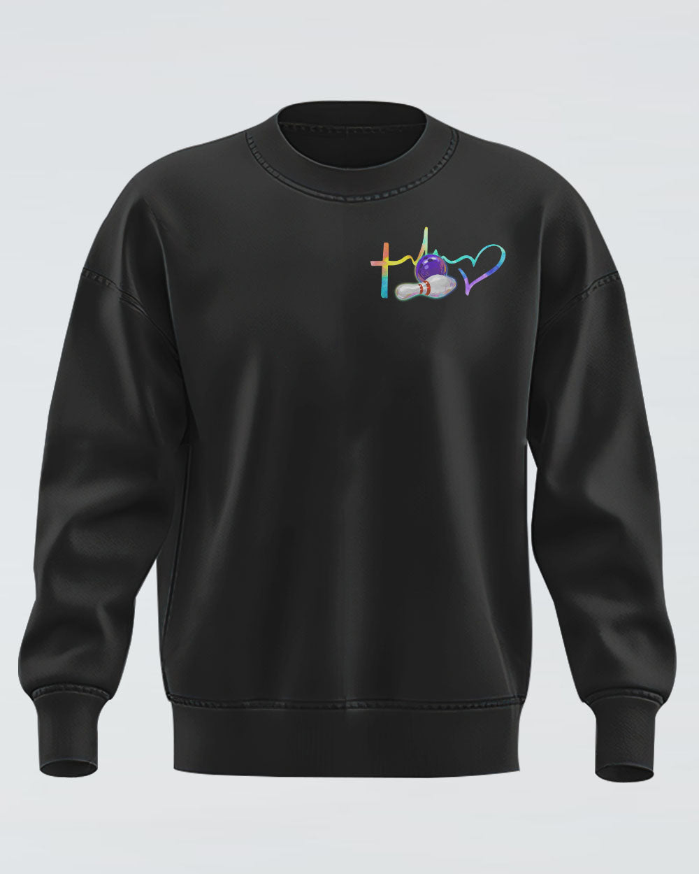 Bowling Cross Colorful Women's Christian Sweatshirt