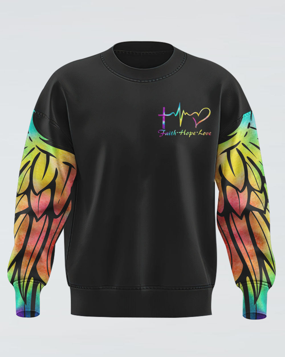 Never Underestimate A Nurse Wings Women's Christian  Sweatshirt