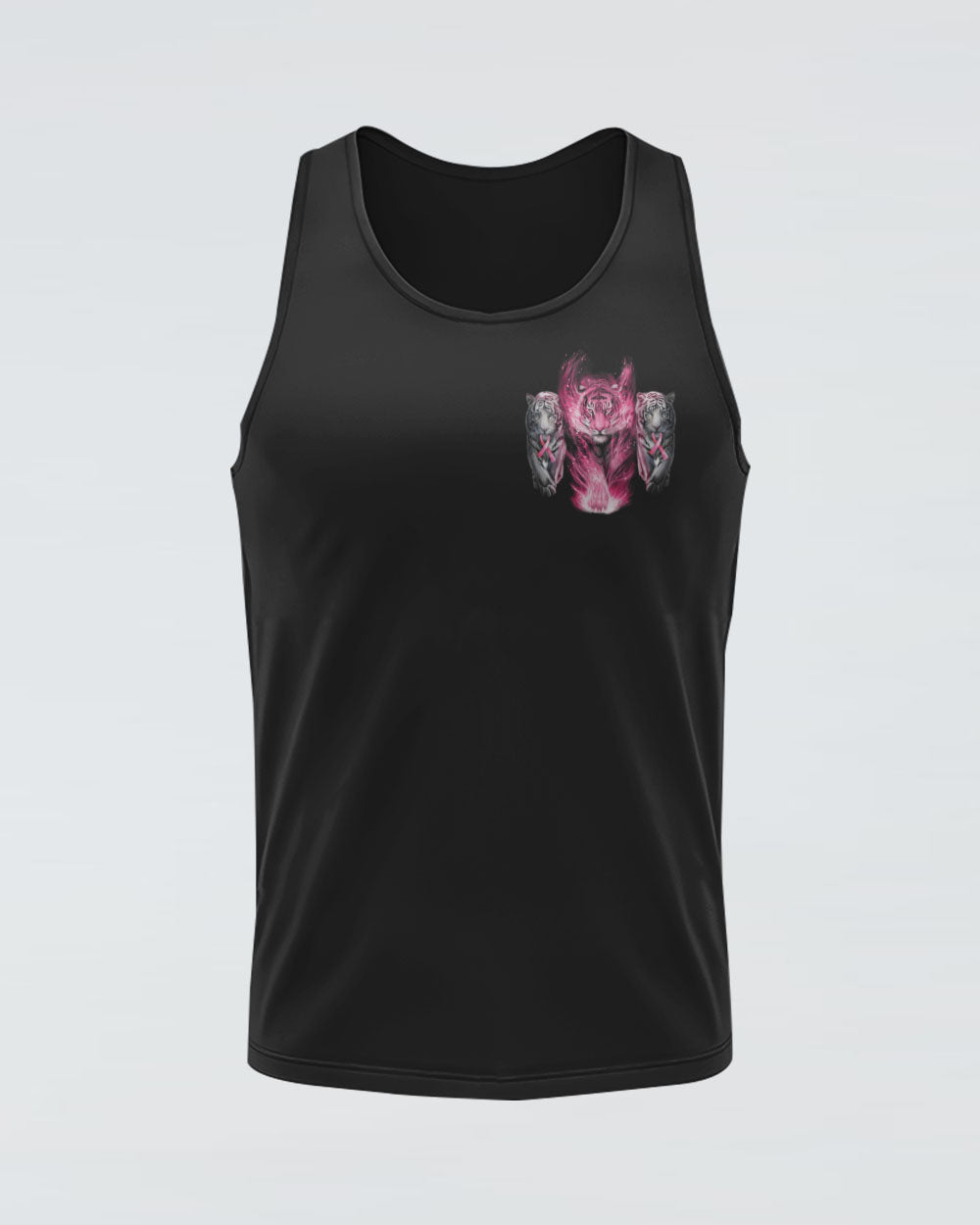 No One Fights Alone Tiger Women's Breast Cancer Awareness Tanks