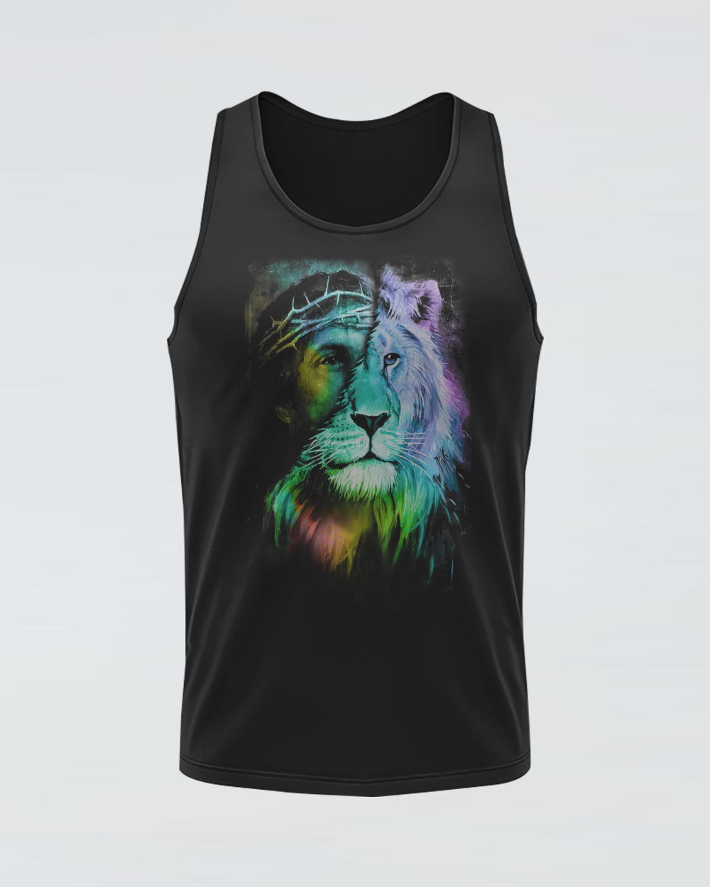 Way Maker Miracle Worker Colorful Lion Jesus Women's Christian Tanks