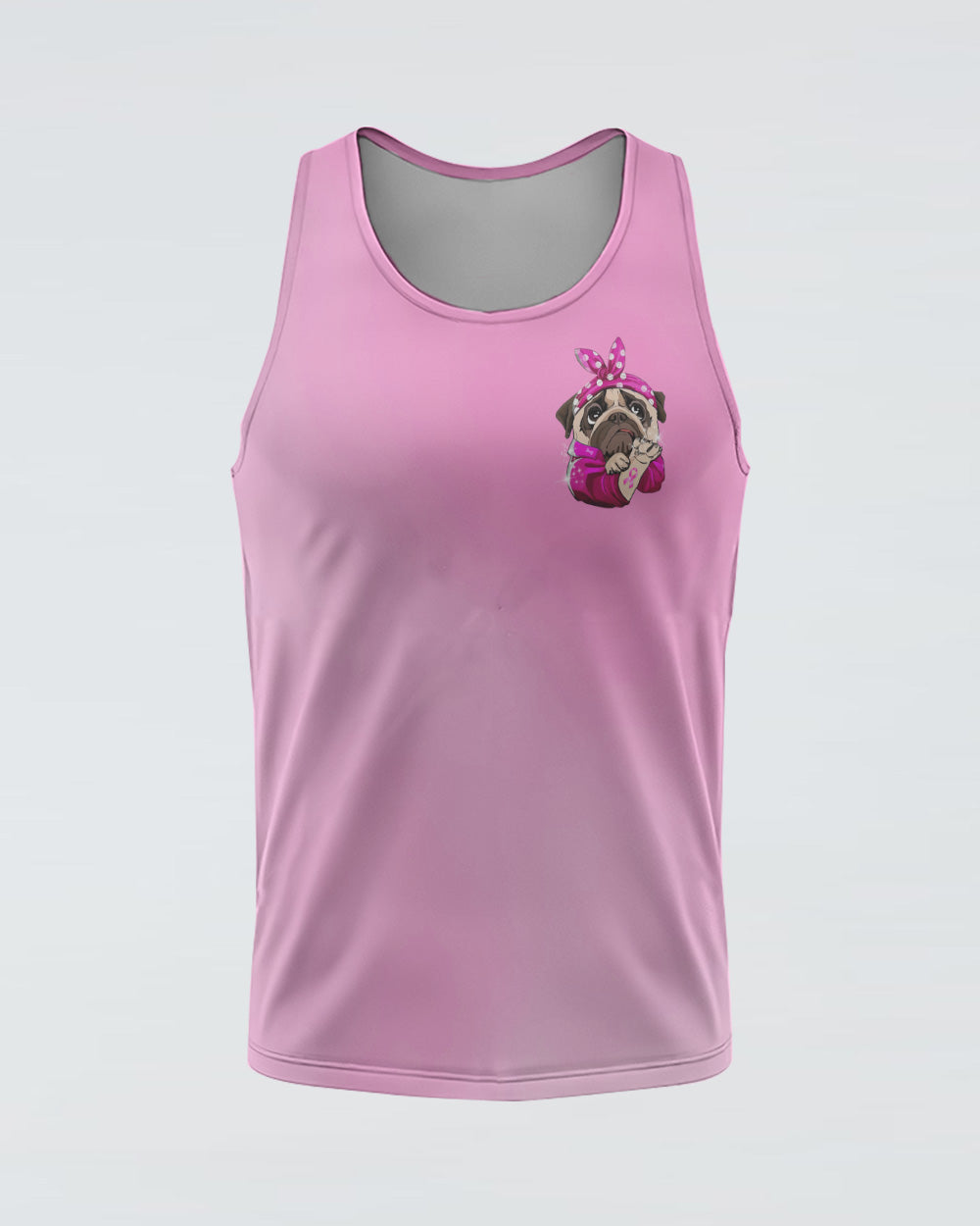 Think Pawsitive Pink Headband PullDog Women's Breast Cancer Awareness Tanks